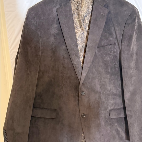 Chaps Men's Brown Velvet Blazer - Picture 2 of 8